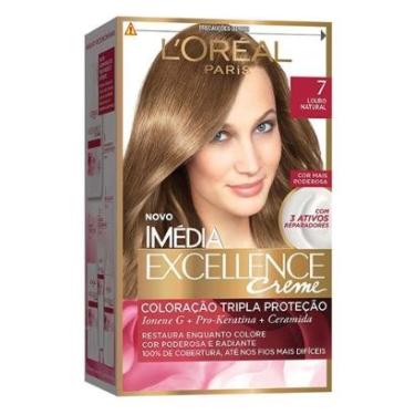 Imagem de Coloração Imédia Excellence L'Oréal Paris 7 Louro Natural-Unissex