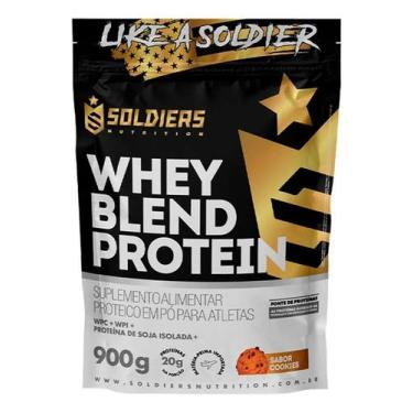 Imagem de Whey Blend Protein Concentrado e Isolado 900g Sabor Cookies - Congratu