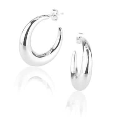 Imagem de Brinco de Aço Argola Energia 28x5mm