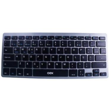 Imagem de Teclado Sem Fio Wireless Elite Duo OEX TC508 Chumbo