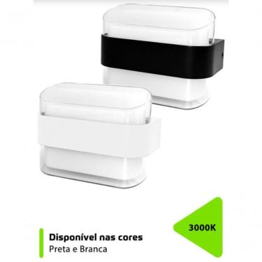 Imagem de Arandela Aura Sob AAB312 12W 3000K com Iluminação Suave Direcionada Autovolt IP20 Branco