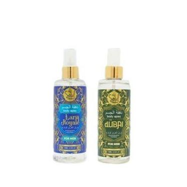 Imagem de Kit 2 body splash Femininos e masculinos arabe soul cosméticos 200 ML,