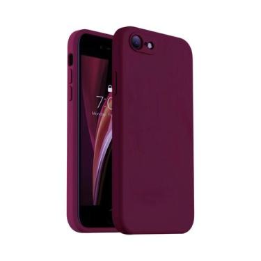 Imagem de Capa De Silicone Antichoque De Cor Sólida Para iPhone SE 2022 SE 2020 