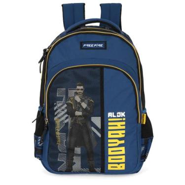 Imagem de Mochila de Costas Free Fire Desafiante Up4you, Azul, Único