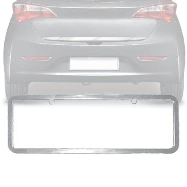 Imagem de Par Moldura de Placa Cromada Lisa Universal - Shekparts
