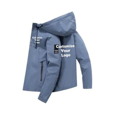 Imagem de Jaqueta Casual Masculina Com Zíper, Moda Ao Ar Livre, Roupas De Rua - 