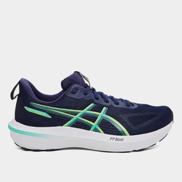 Imagem de Tênis Asics Gt-1000 14 Masculino, Azul, Verde, 42
