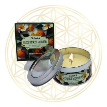 Imagem de Vela Aromática Importada Indiana Goloka, FLOR DE LARANJEIRA