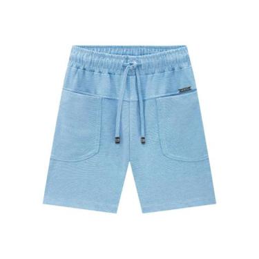 Imagem de Bermuda Infantil Azul Menino LucBoo, 2, Azul