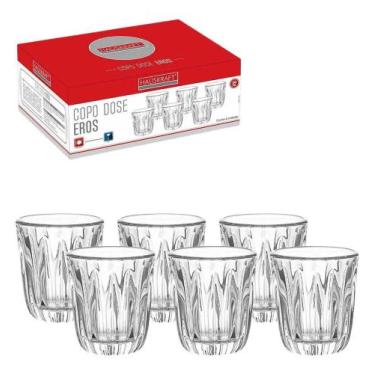 Imagem de Conjunto 6 Copos Dose Eros Hauskraft Vidro Transparente 60Ml