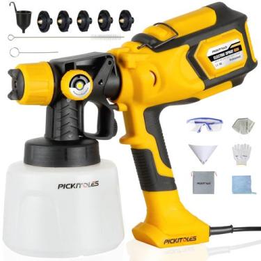 Imagem de Pulverizador de tinta PICKITOLES 1000W HVLP elétrico 1400mL