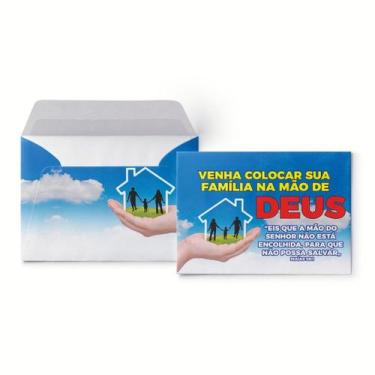 Imagem de Envelope Colado Família na Mão de Deus - 100 Unidades - no-brand