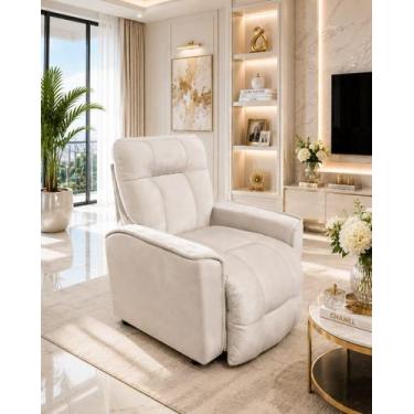 Imagem de Poltrona Do Papai Com Massageador Reclinável Varias Cores - SRJ MÓVEIS