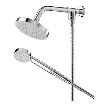 Imagem de Chuveiro eden com desviador 1/2pol chrome ref 985606 docol