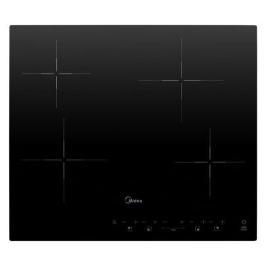 Imagem de Cooktop Elétrico Midea CCB40P2 4 Bocas Vitrocerâmico Embutido com Timer Touch Preto 220V
