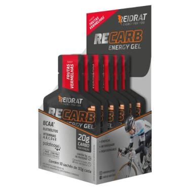 Imagem de Recarb Energy Gel  Caixa com 10 sachês  30g Cada  Reidrat Nutrition, F