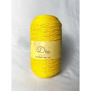 Imagem de Fio Néctar 3mm - 500g-300m - Poliéster -Amarelo Ouro - Déa Fios