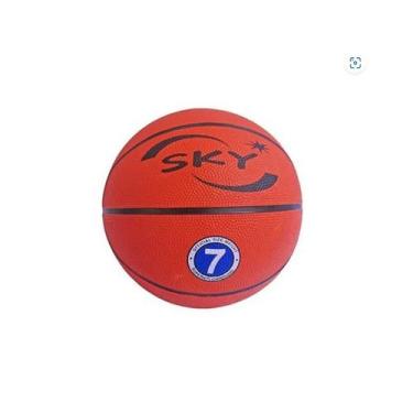Imagem de Bola de Basquete Com Bico P/ Encher Tamanho Oficial N 7 - SKY