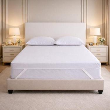 Imagem de Pillow Top Casal Hybrid Plus Dupla Face 138x188x10cm Branco Alabama