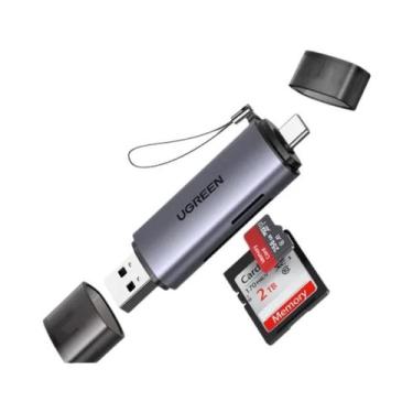Imagem de Leitor De Cartão USB 3.0 UGREEN Adaptador De Cartão De Memória SD Micr