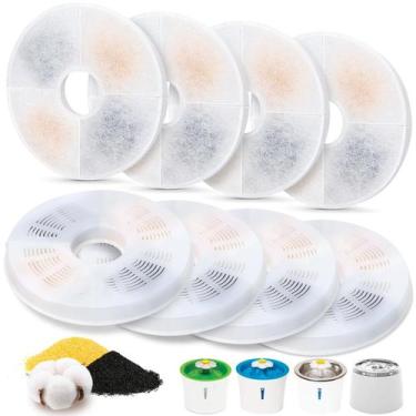 Imagem de Filtro para Fonte de Água para Gatos Pacote com 8 ELXXROONM Compatível