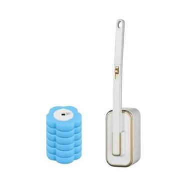 Imagem de Conjunto De Escova Sanitária Descartável Com Cabo Longo E Cabeças Subs