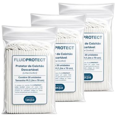 Imagem de Protetor De Colchão Descartável FLUID PROTECT Confort - 60 Unidades (1,2m X 70cm)