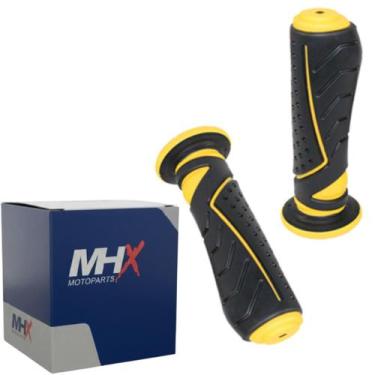 Imagem de Manopla de Moto XINLI Competition Amarela Universal - MHX RACING