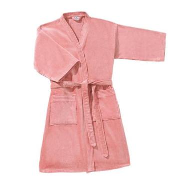 Imagem de Roupão Velour Comfort Adulto Liso Tamanho GG 10501 - Döhler