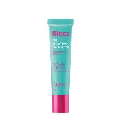 Imagem de Ricca Gel Secativo Acne: Seca Espinhas em 12h com Ácido Salicílico 2% 