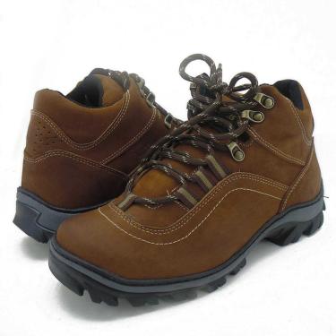 Imagem de Bota Adventure Couro Conforto Macio   Trilhas-Unissex