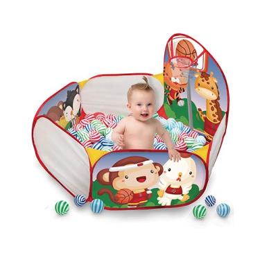 Imagem de Piscina de Bolinhas Baby Basketball com 100 Bolinhas, Pica Pau