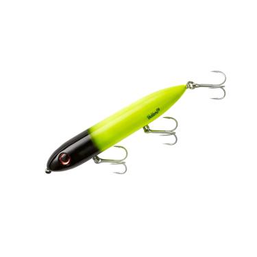 Imagem de Heddon Isca de pesca Super Spook Topwater para água salgada e doce, Chartreuse/Cabeça Preta, (7 g)