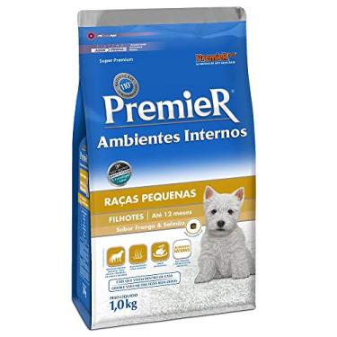 Imagem de Premier Pet Ração Premier Para Cães Filhotes De Raças Pequenas Ambientes Internos Sabor Frango E Salmão 1Kg Raça Filhotes