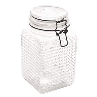 Imagem de LYOR - Pote Hermético Vidro C/Metal Preto 1,330L