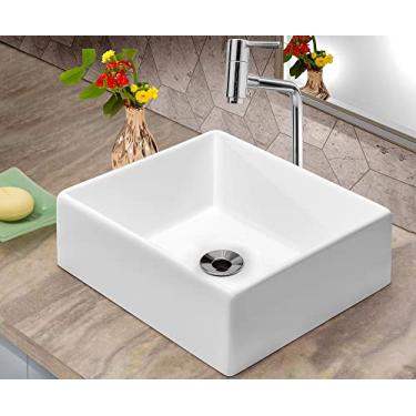 Imagem de Kit Cuba Tulipa Sobrepor com Torneira e Valvula ABS Cromado Branco