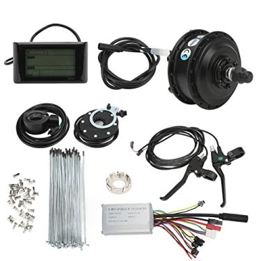 Imagem de Kit de conversão de bicicleta elétrica, E-Bike 48V 250W 15A Controlador + S900 LCD Meter Kit de conversão de motor do cubo da roda traseira para bicicletas elétricas, e-scooters, veículos dobráveis