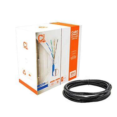Imagem de Caixa Cabo de Rede Blindado Cat5e com 250 Metros - Preto