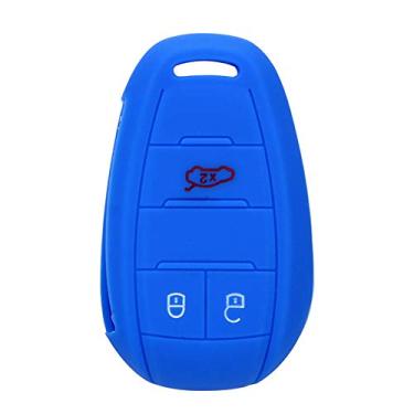 Imagem de QAQXIX Capa de chave de carro Capa de carro Controle remoto Soft Fob Capa de chave de carro Capa de substituição 3 botões Estilo de carro, para Alfa Romeo