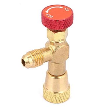 Imagem de PolaLander 1 pç Adaptador de válvula refrigerante de ar condicionado R410A 1/4" SAE macho para 5/16" SAE fêmea mangueira de carregamento válvulas de controle de fluxo