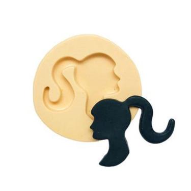 Imagem de Molde De Silicone Silhueta Barbie, Sombra