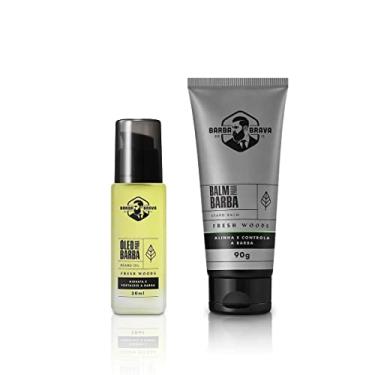 Imagem de Kit de Barba Shampoo + Óleo para Barba Fresh Woods Barba Brava