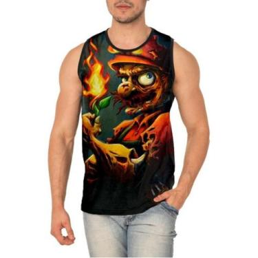 Imagem de Camiseta Regata Mario Bros Zombie Full Print Ref:309 - Smoke