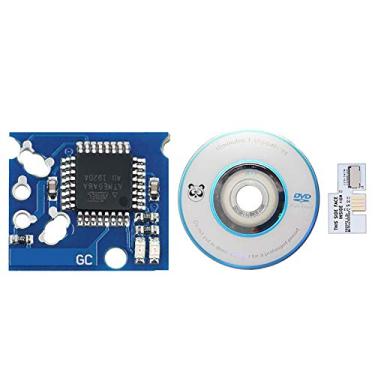 Imagem de HUAYUWA Kits de atualização de jogo (branco, versão: NTSC-U) serve para adaptador de cartão SD Gamecube SD2SP2 Mircro SDL leitor de cartão TF Xeno Chip Mini disco peças de reposição