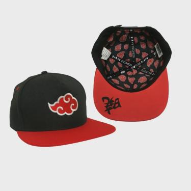 Chapéu Bucket Hat Naruto Akatsuki Nuvem Vermelha