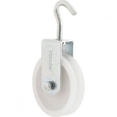 Imagem de Roldana Plástica 4Cm Com Gancho 15Kg - Vonder
