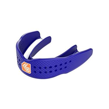 Imagem de (Adult, BASKETBALL, ROYAL) - Shock Doctor Mouthguard SuperFit - Easy-Fit Strap/Strapless mouthguard - Low Profile Fit perfect for Basketball, Hockey, Lacrosse, All Sport
