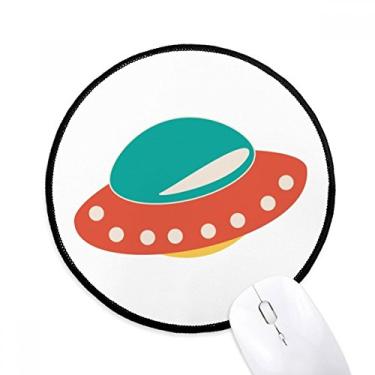 Imagem de DIYthinker Universo Alien Monster UFO Mouse Pad Desktop Office Tapete redondo para computador