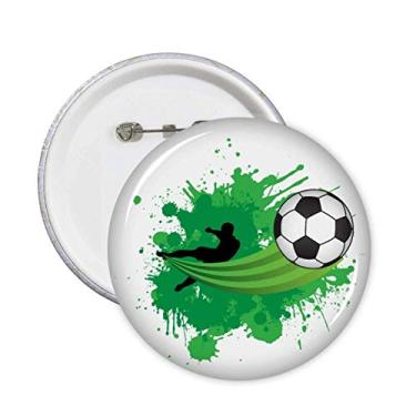 Imagem de Broche de futebol esportivo Fly Soccer Emblema botão decoração 5 peças