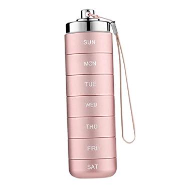 Imagem de harayaa Estojo para tablet dispensador de tablet 7 compartimentos planejador lembrete portátil farmacêuticos metal tablet caixa organizador de recipiente para acampamento ao ar livre, A